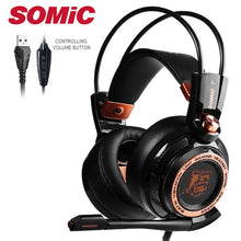 Load image into Gallery viewer, Gaming Headset with Mic Vibrating for PC Laptop,Somic Upgrade G94,Active Noise Cancelling 7.1 Virtual Surround Sound USB