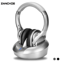 Load image into Gallery viewer, Zanchie Wireless Headphones for TV Watching with RF Transmitter 330ft Range-Digital OPTICAL RCA AUX,10Hrs Battery,No Audio Delay