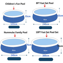 Lade das Bild in den Galerie-Viewer, NEW Summer Water Sports Baby Kids Inflatable Swimming Pool  PVC Portable Swim Family Play Pool Children Bath Tub Kids toy