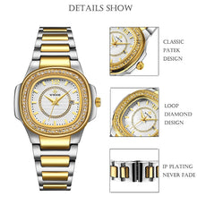 Load image into Gallery viewer, WWOOR 2020 Women Watch Top Brand Luxury Gold Female Square Watch Fashion Diamond Quartz Ladies Wrist Watch Gift Relogio Feminino