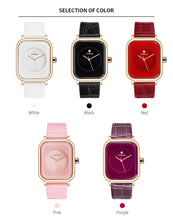 Load image into Gallery viewer, WWOOR 2020 Women Watches Top Brand Luxury Women Quartz Wristwatch Fashion Elegant Black Leather Watch For Women relogio feminino