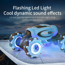 Load image into Gallery viewer, D876 1:16 4WD RC Car Radio Gesture Induction Music Light Twist High Speed Stunt Remote Control off Road Drift Vehicle Car Model UK Delivery 2-3 Weeks