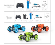 Load image into Gallery viewer, D876 1:16 4WD RC Car Radio Gesture Induction Music Light Twist High Speed Stunt Remote Control off Road Drift Vehicle Car Model UK Delivery 2-3 Weeks