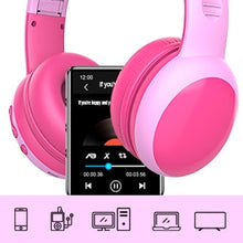 Load image into Gallery viewer, Gorsun Bluetooth Kids Headphones with 85dB Limited Volume, Wireless Bluetooth Headphones, Foldable Stereo Over-Ear Kids Headsets