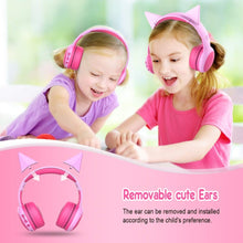 Load image into Gallery viewer, Gorsun Bluetooth Kids Headphones with 85dB Limited Volume, Wireless Bluetooth Headphones, Foldable Stereo Over-Ear Kids Headsets