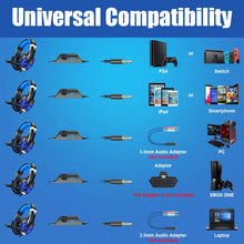 Load image into Gallery viewer, G9000 Computer Stereo Gaming Headphones Deep Bass Game Earphone Headset with Mic LED Light+Gaming Mouse+Gaming Mouse Pad