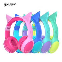 Load image into Gallery viewer, Gorsun Bluetooth Kids Headphones with 85dB Limited Volume, Wireless Bluetooth Headphones, Foldable Stereo Over-Ear Kids Headsets