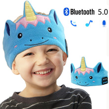 Load image into Gallery viewer, Unicorns Bluetooth 5.0 Earphone Sleep Mask Kids Headphone Soft Headband For Music Answering Phone Headset