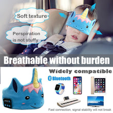 Load image into Gallery viewer, Unicorns Bluetooth 5.0 Earphone Sleep Mask Kids Headphone Soft Headband For Music Answering Phone Headset