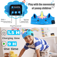 Load image into Gallery viewer, Unicorns Bluetooth 5.0 Earphone Sleep Mask Kids Headphone Soft Headband For Music Answering Phone Headset