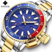 Load image into Gallery viewer, WWOOR New Quartz Wrist Watch Full Steel Luxury Watches for Mens(Waterproof)UK Delivery 2-3 Weeks