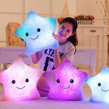 Load image into Gallery viewer, plush glowing star pillow