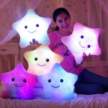 Load image into Gallery viewer, plush glowing star pillow