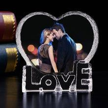 Load image into Gallery viewer, Night light with Bluetooth, Rotating Crystal photo with music player