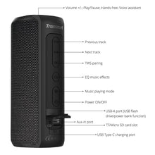 Load image into Gallery viewer, Tronsmart T6 Plus Bluetooth Speaker 40W Portable Speaker Deep Bass Soundbar with IPX6 Waterproof, Power Bank Function SoundPulse, UK Delivery 2-3 Weeks