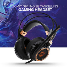 Load image into Gallery viewer, Gaming Headset with Mic Vibrating for PC Laptop,Somic Upgrade G94,Active Noise Cancelling 7.1 Virtual Surround Sound USB