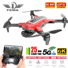Lade das Bild in den Galerie-Viewer, FEMA S4 Camera Drone GPS 4K Professional pro 6K HD 5G FPV Long Distance Brushless RC Quadcopter Dron PK L900 SG108