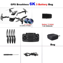 Lade das Bild in den Galerie-Viewer, FEMA S4 Camera Drone GPS 4K Professional pro 6K HD 5G FPV Long Distance Brushless RC Quadcopter Dron PK L900 SG108