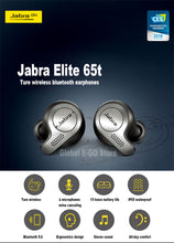 Lade das Bild in den Galerie-Viewer, Jabra Elite 65t True Wireless Earphone TWS Bluetooth 5.0 Headphone Sport Earbuds Noise Cancellation Waterproof Headset with Mic