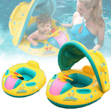 Load image into Gallery viewer, OLOEY Baby 3-6Y Kids Summer Swimming Pool Accessories Sunscreen Inflatable Portable Swim Seat Float Fun Pool Ring Swim Seat Boat