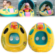Load image into Gallery viewer, OLOEY Baby 3-6Y Kids Summer Swimming Pool Accessories Sunscreen Inflatable Portable Swim Seat Float Fun Pool Ring Swim Seat Boat