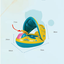 Load image into Gallery viewer, OLOEY Baby 3-6Y Kids Summer Swimming Pool Accessories Sunscreen Inflatable Portable Swim Seat Float Fun Pool Ring Swim Seat Boat