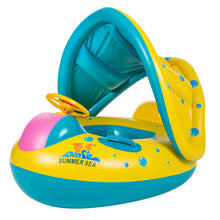 Load image into Gallery viewer, OLOEY Baby 3-6Y Kids Summer Swimming Pool Accessories Sunscreen Inflatable Portable Swim Seat Float Fun Pool Ring Swim Seat Boat