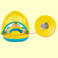 Load image into Gallery viewer, OLOEY Baby 3-6Y Kids Summer Swimming Pool Accessories Sunscreen Inflatable Portable Swim Seat Float Fun Pool Ring Swim Seat Boat
