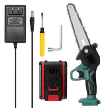 Load image into Gallery viewer, EU US UK 550W 6 Inch Mini Electric Chain Saw With Battery Rechargeable (10-15 days delivery)