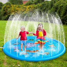 Load image into Gallery viewer, 170 CM Summer Children&#39;s Baby Play Water Mat Games Beach Pad Lawn Inflatable Spray Water Cushion Toys Outdoor Tub Swiming Pool Estimated Delivery Time	3-8 Days
