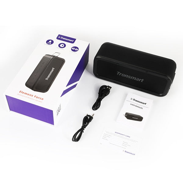 Tronsmart Force Bluetooth Speaker Bluetooth 5.0 Portable Speaker IPX7 Waterproof 40W Speakers 15H Playtime with Voice Assistant, UK Delivery 2-3 Weeks