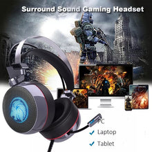 Load image into Gallery viewer, ZOP N43 Stereo Gaming Headset 7.1 Virtual Surround Bass Gaming Earphone Headphone with Mic LED Light for Computer PC Gamer
