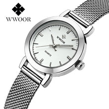 Load image into Gallery viewer, WWOOR Famous Brand Watch For Women Top Luxury Rose Gold Women Bracelet Watch Ladies Fashion Dress Quartz Wrist Watch reloj mujer

