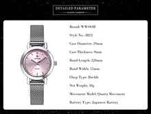 Load image into Gallery viewer, WWOOR Famous Brand Watch For Women Top Luxury Rose Gold Women Bracelet Watch Ladies Fashion Dress Quartz Wrist Watch reloj mujer
