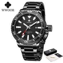 Lade das Bild in den Galerie-Viewer, WWOOR New Quartz Wrist Watch Full Steel Luxury Watches for Mens(Waterproof)UK Delivery 2-3 Weeks
